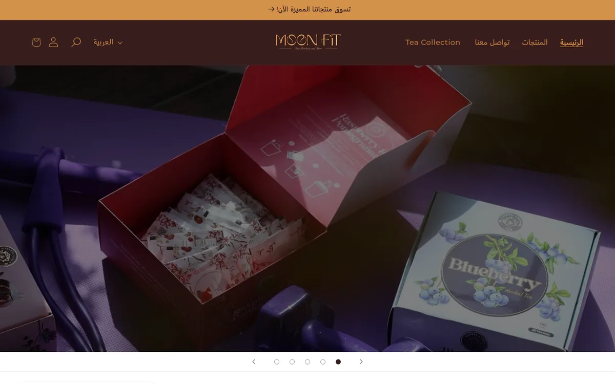 Moon Fit homepage